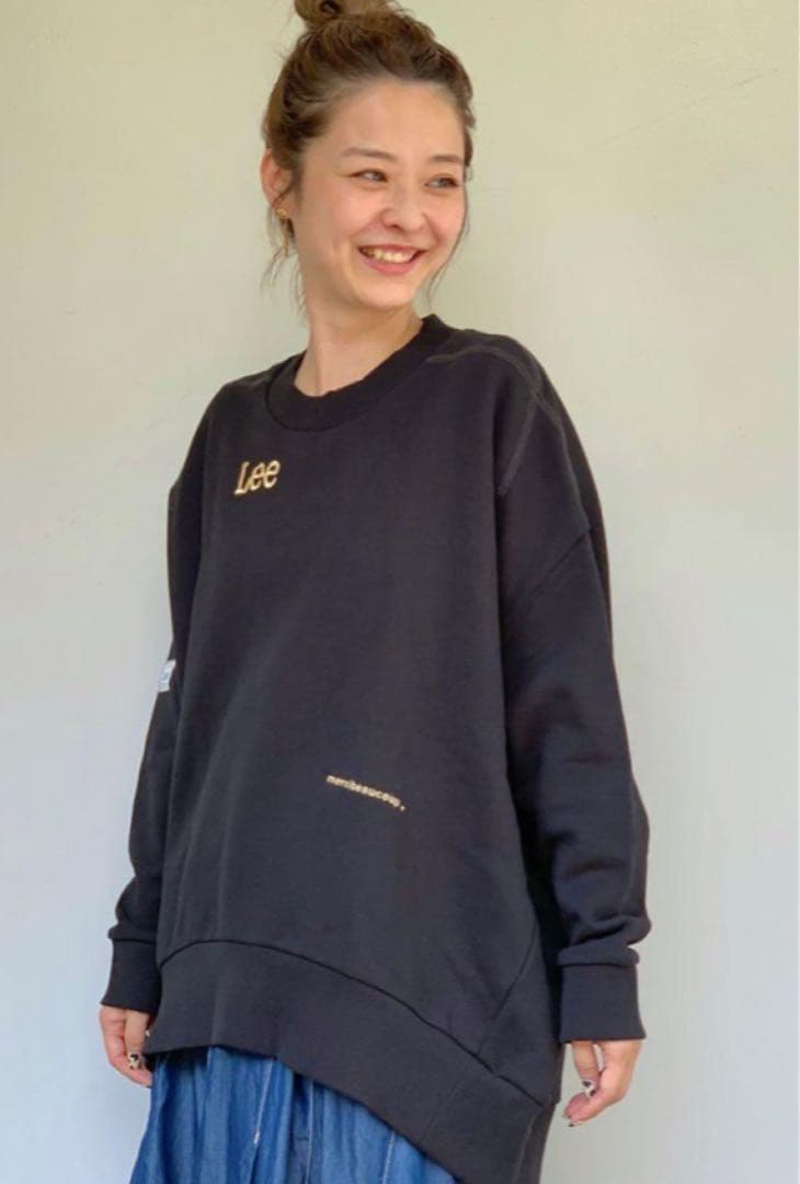 mercibeaucoup Leeコラボ 裏毛 メルシーボークー　ブラック