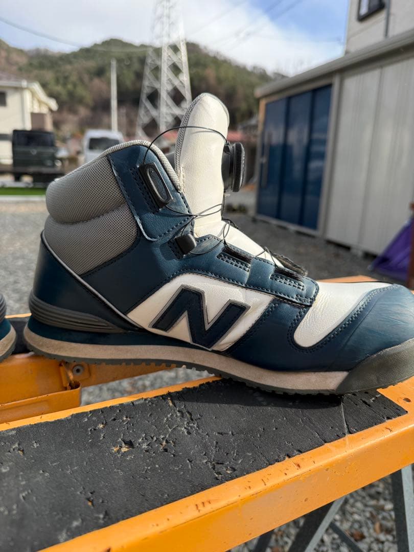 お*ん様 New Balance BOA安全靴 ネイビー/ホワイト ハリスバーグ