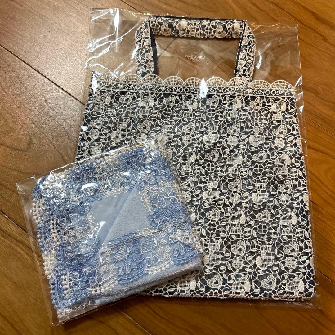 【新品】近沢レース　スヌーピー コラボ　ハンカチ　トートバッグ セット