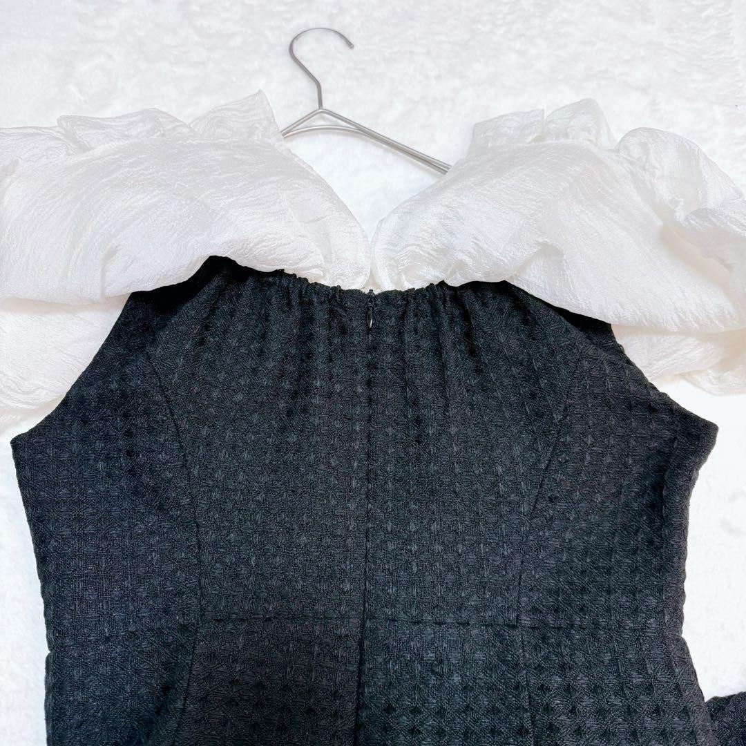 美品✨レジャ　Leja 2WAYオフショルダーパフスリーブマーメイドドレス 黒