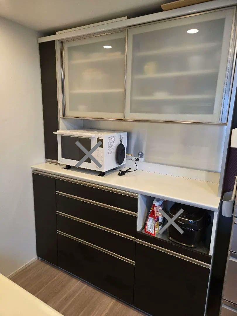 パモウナ　食器棚　キッチンボード　幅1600