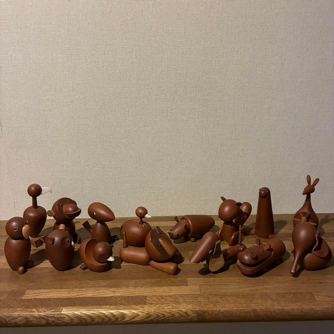 千趣会 ロイヤルペット 木製 16体 ヴィンテージ 動物 置物