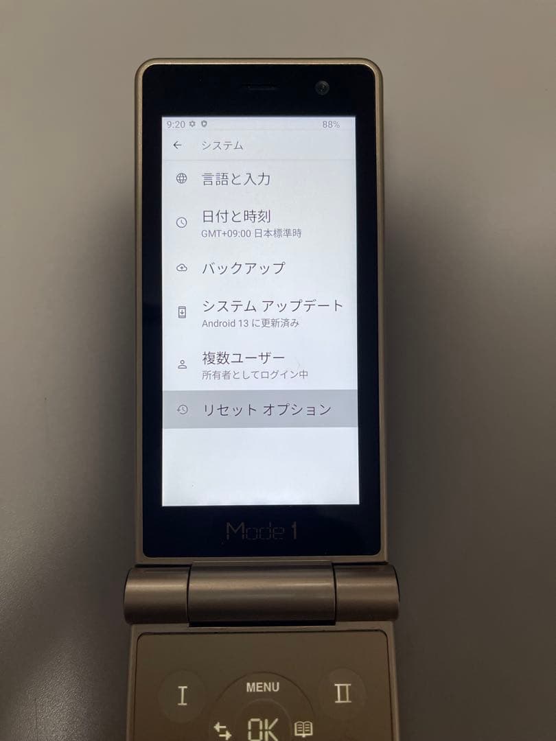 【中古】Mode1 RETROII/ROM 64GB/SIMフリー/金黒