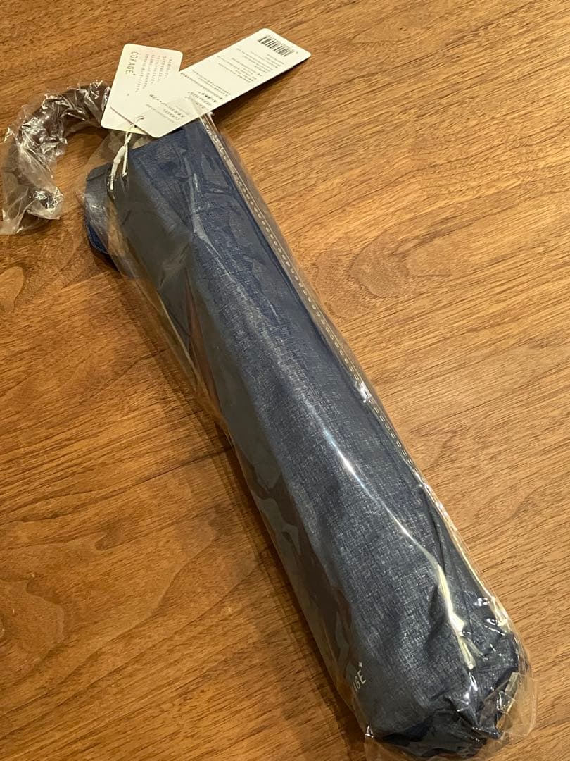 新品　東レCOKAGE+ 木手元ジャンプ折 日傘 折りたたみ傘 デニムブルー