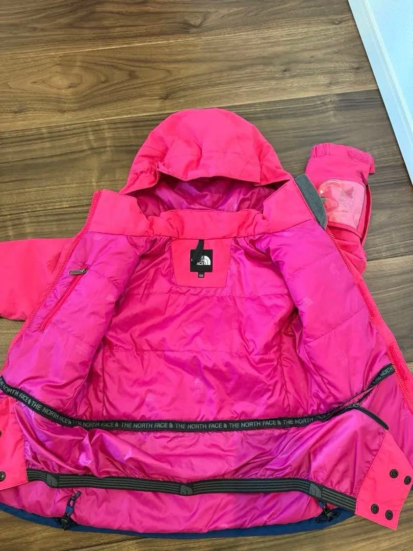 ノースフェイス　子ども用スキーウェア 100ピンク ネイビー