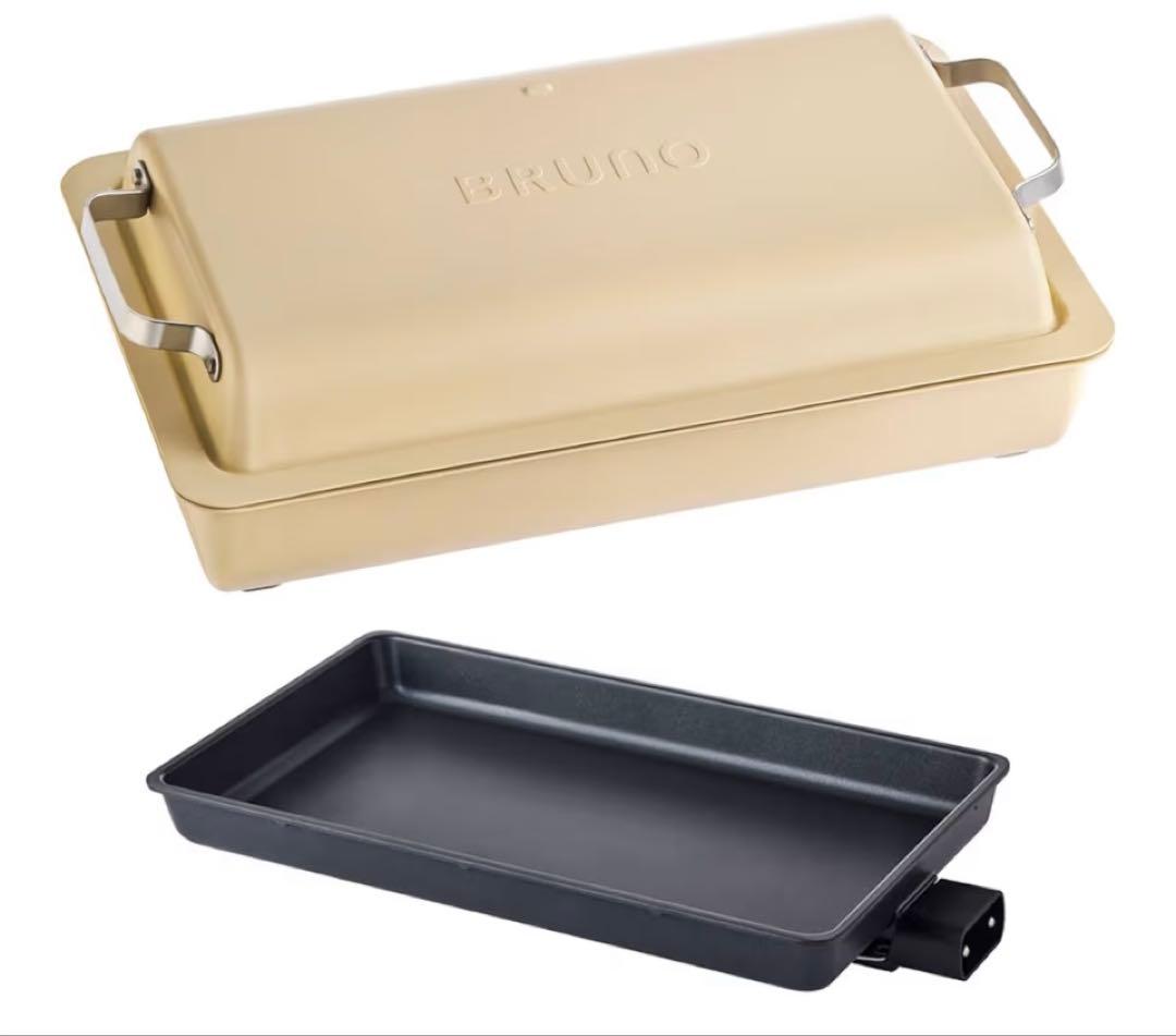 手数料還元セール　BRUNO フラットホットプレート サンドベージュ