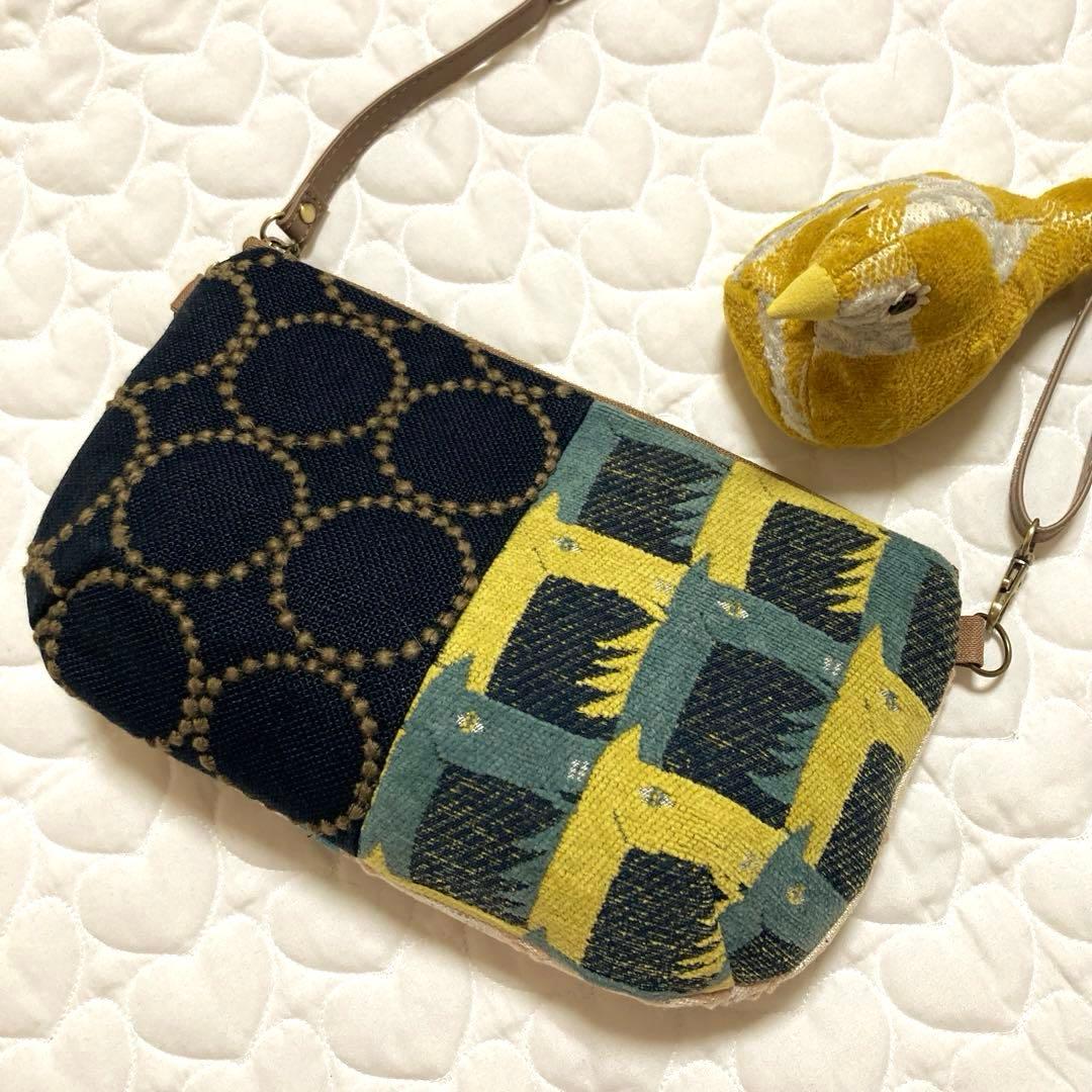 【一点物】804ショルダーバッグ thoroughbred×tambourine