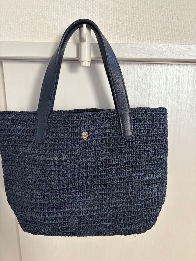 ヘレンカミンスキー　ラフィア　トートバック　かごバック