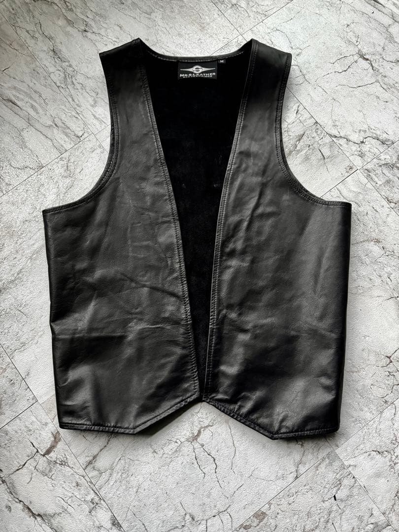 Mr.s leather レザー ベスト アウター レザー M
