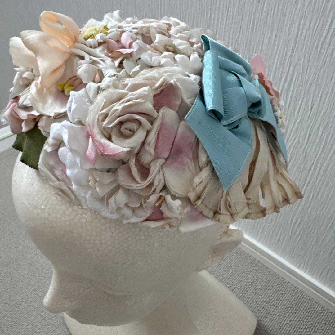 belle des poupee ハンドメイド 布花 ヘッドドレス ドレスハット