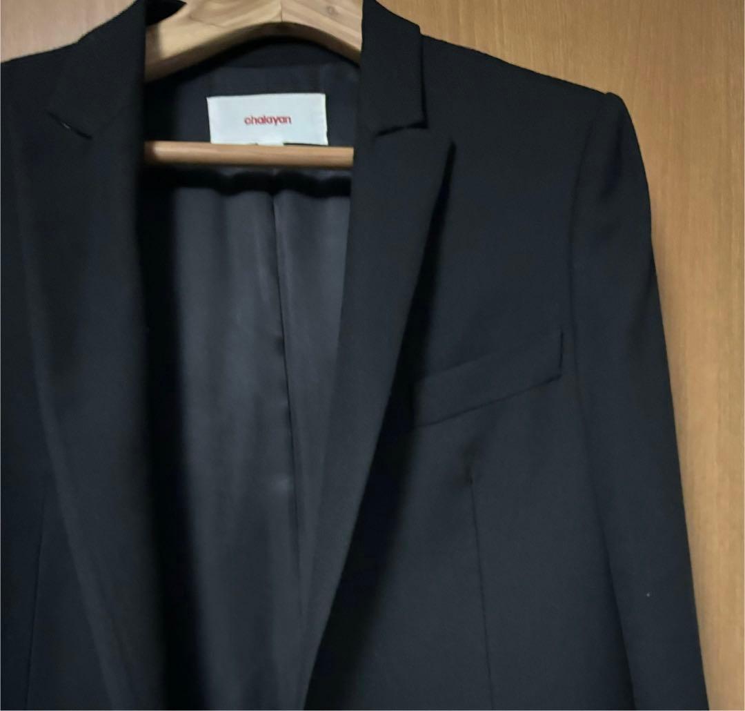 アッシュ・ペーフランスchalayan ブラック テーラードジャケット