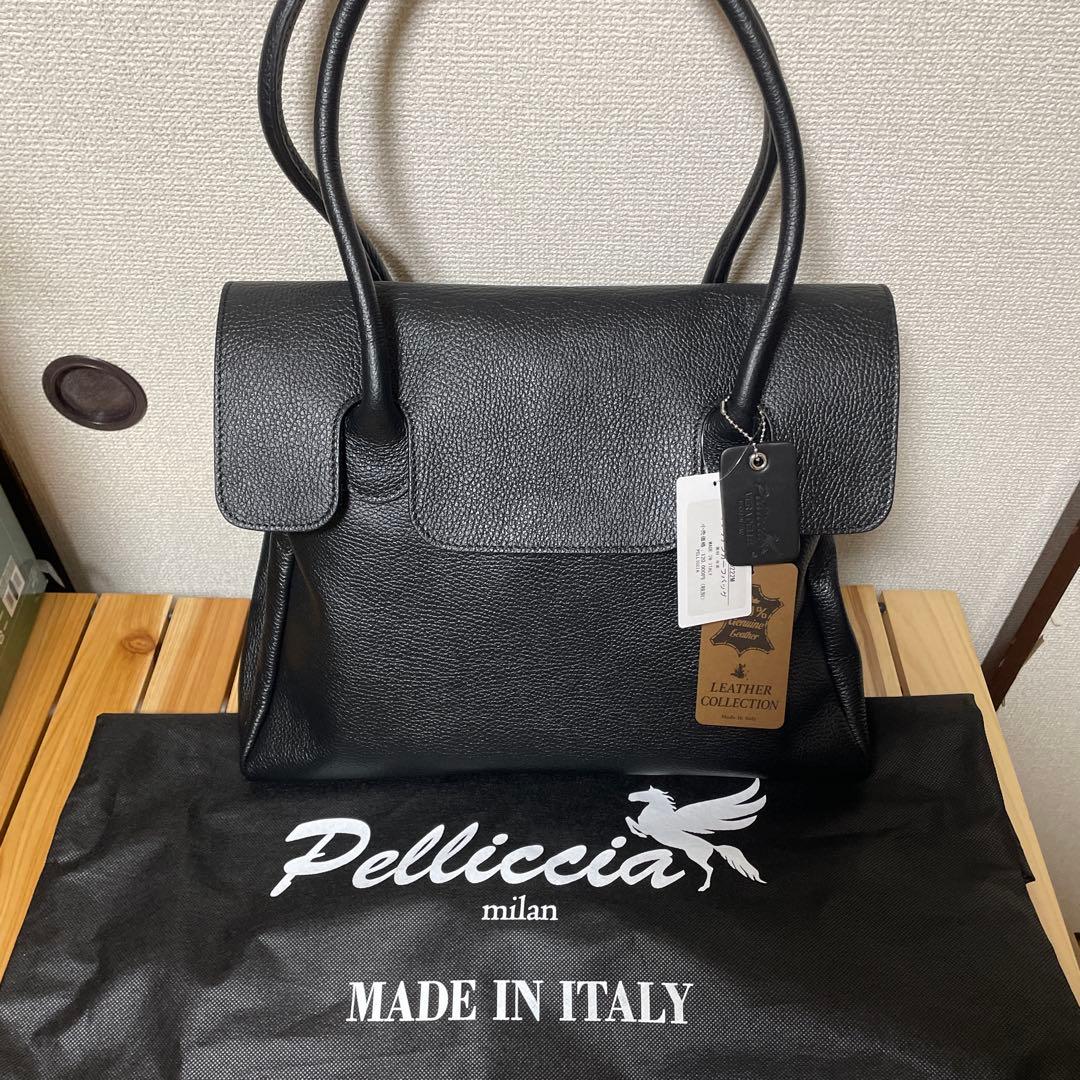 新品12万円 Pelliccia イタリアンカーフトートバッグ