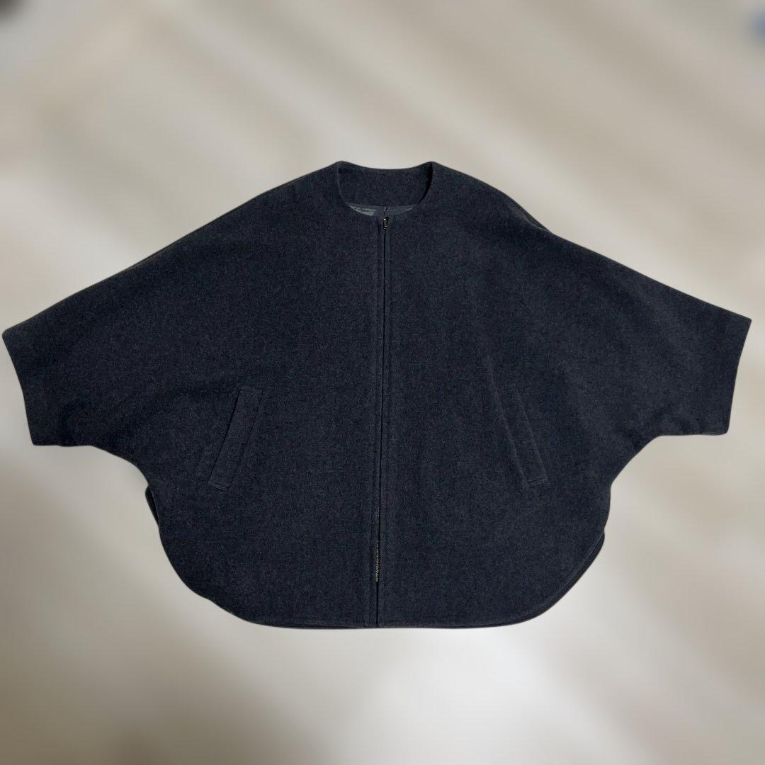 ビアズリー ★ウールポンチョコート★グレーグレイ