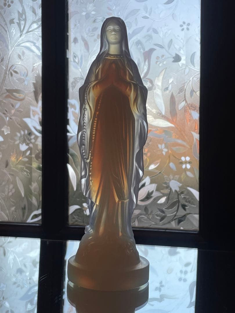 【エトラン】オパリンガラス　ルルドの聖母マリア像