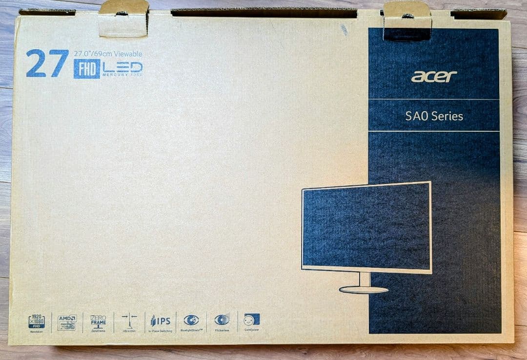 Acer 27インチ モニター SA270Abmi フルHD スピーカー内蔵薄型