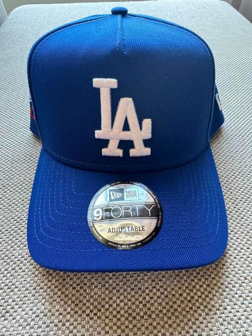 大谷翔平選手サイン入り刺繍ドジャースキャップ9FORTY　ブルー