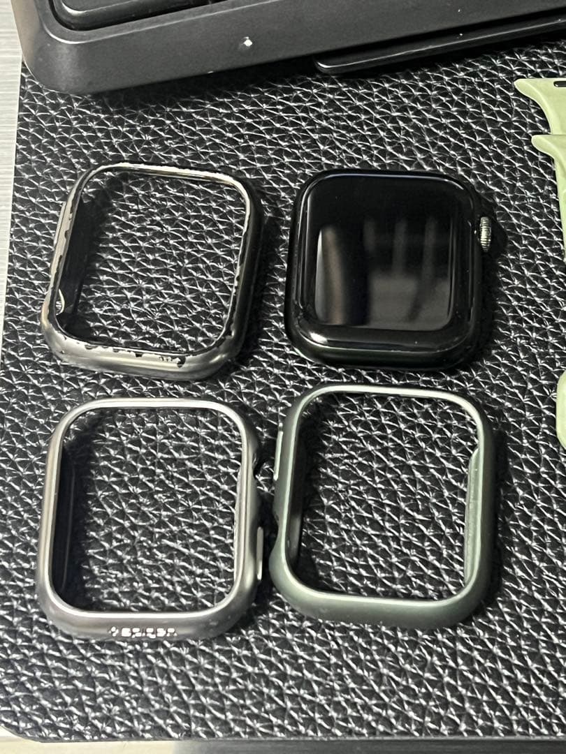 Apple Watch 7 GPS 45mm グリーン バンド14本ケース3個