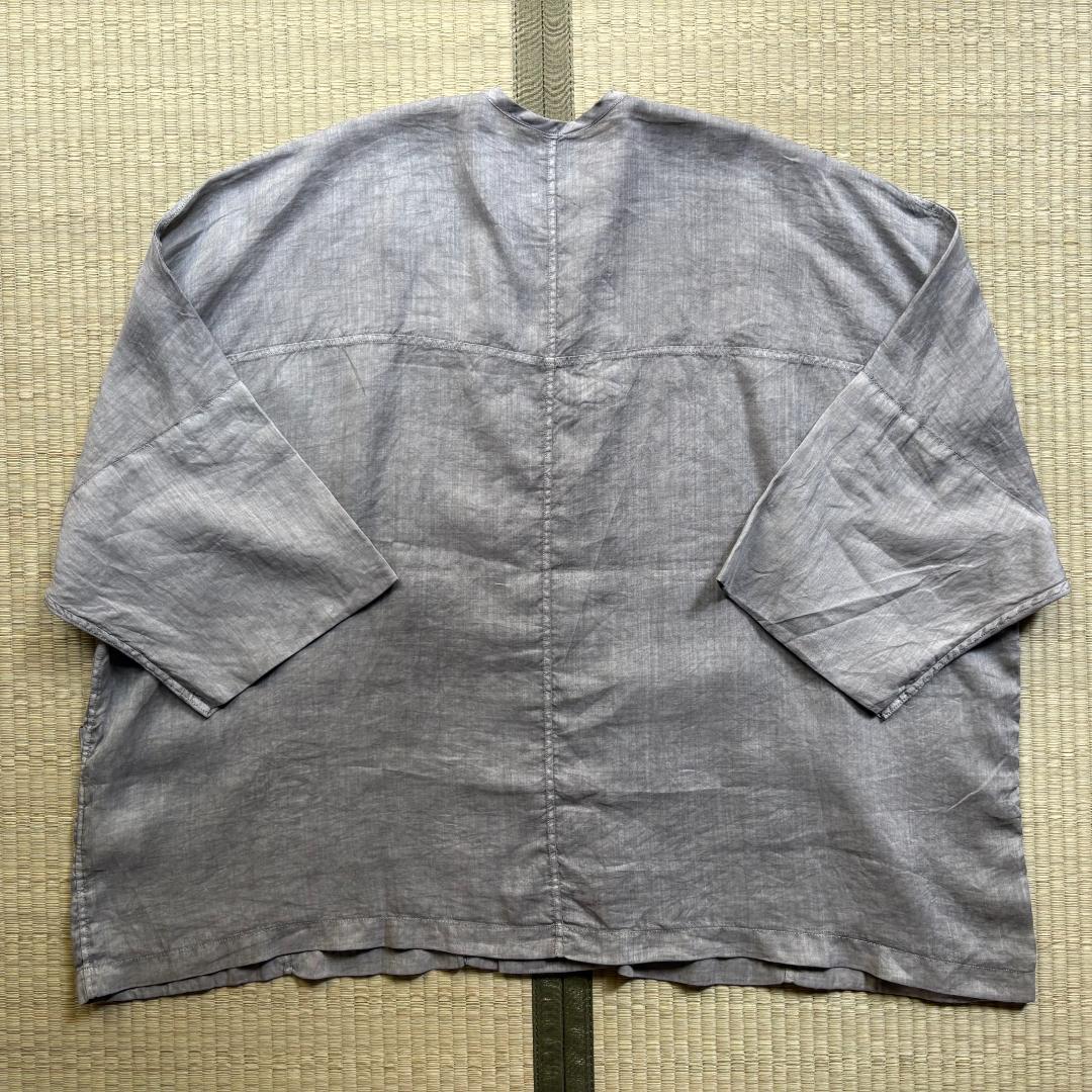 【新品】MITTAN ラミーシルクワイドジャケット 松煙 サイズ2