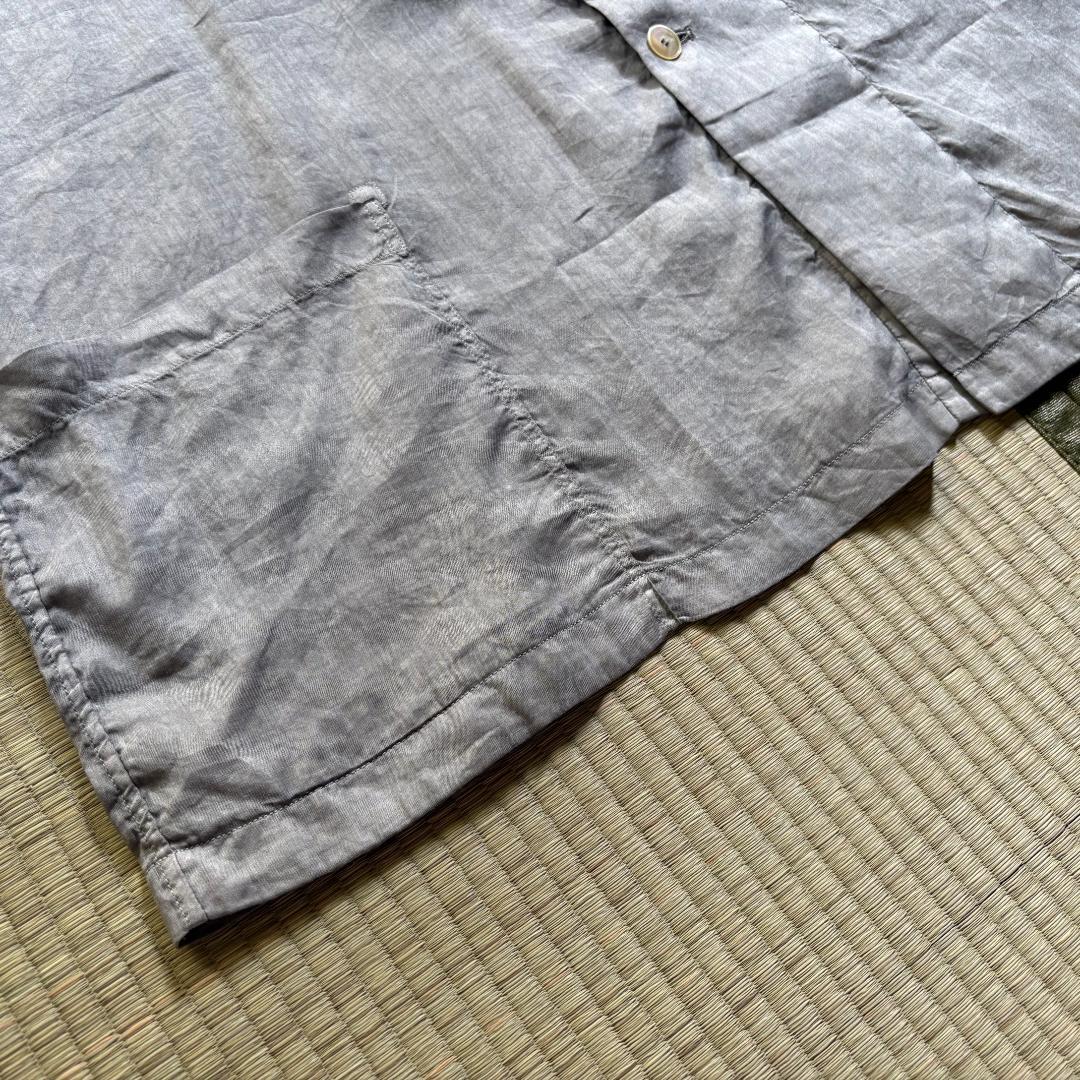 【新品】MITTAN ラミーシルクワイドジャケット 松煙 サイズ2