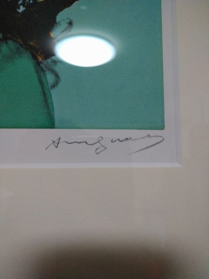 ゆ*9様 アンディーウォーホル　シルクスクリーン版画　額装済　Andy Warh