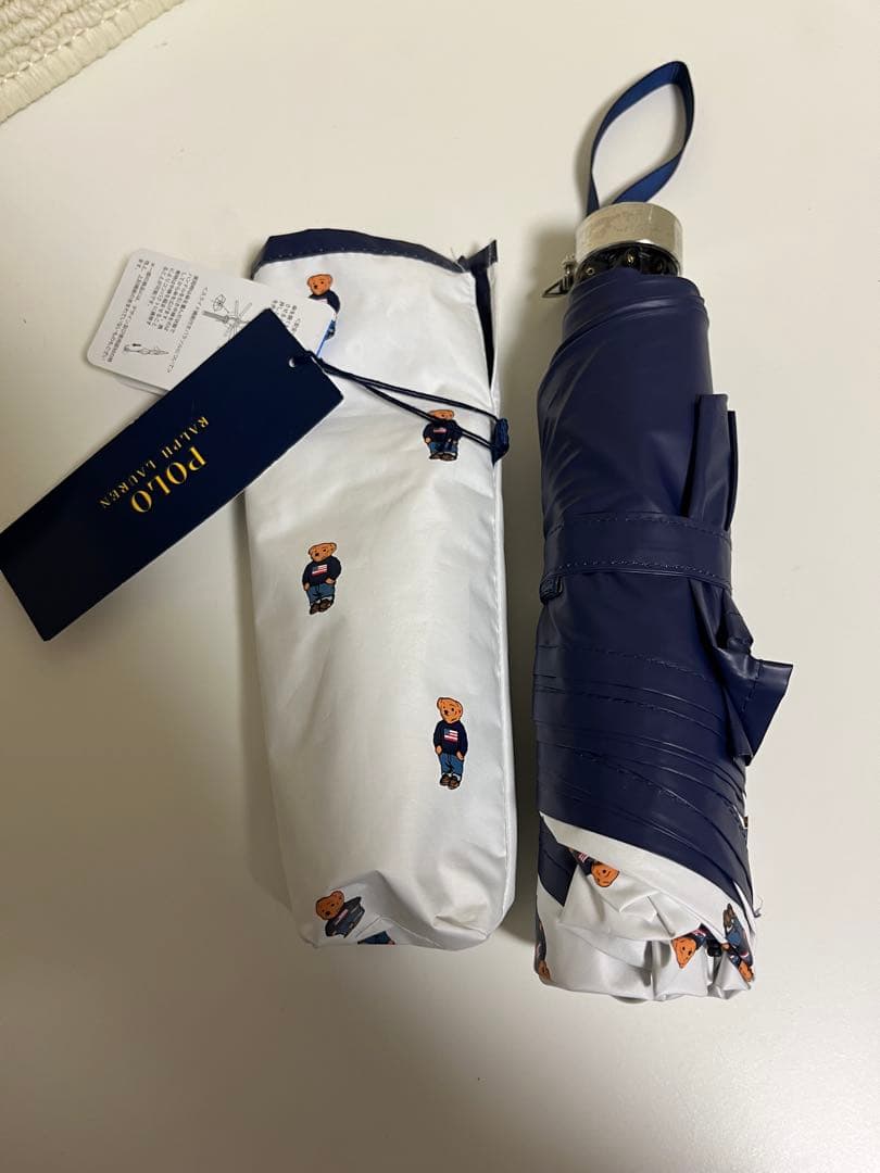 新品　折りたたみ傘 遮光 晴雨兼用折りたたみ日傘　POLO BEAR ポロベア