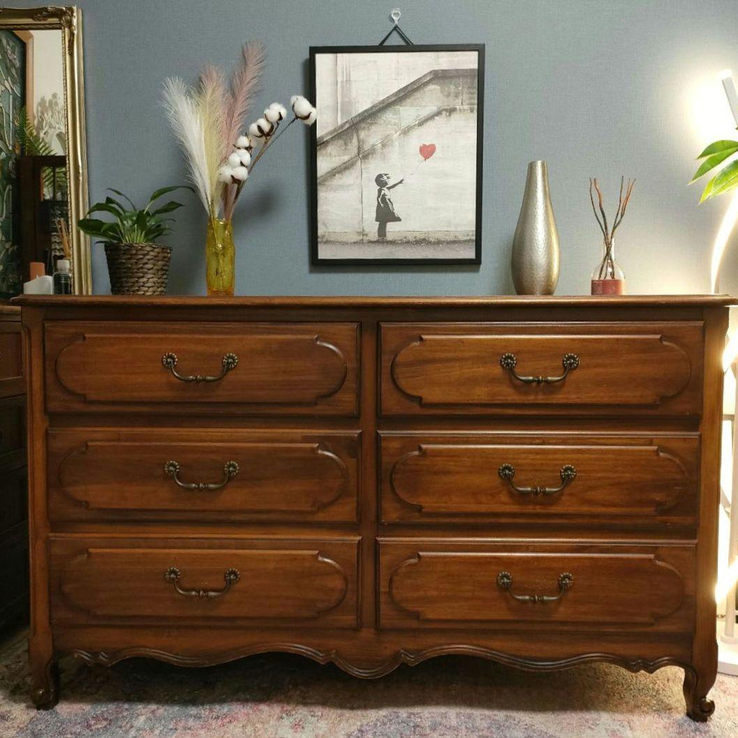 【希少】Henry Link ヴィンテージ6ドロワー チェスト 高級無垢材 収納