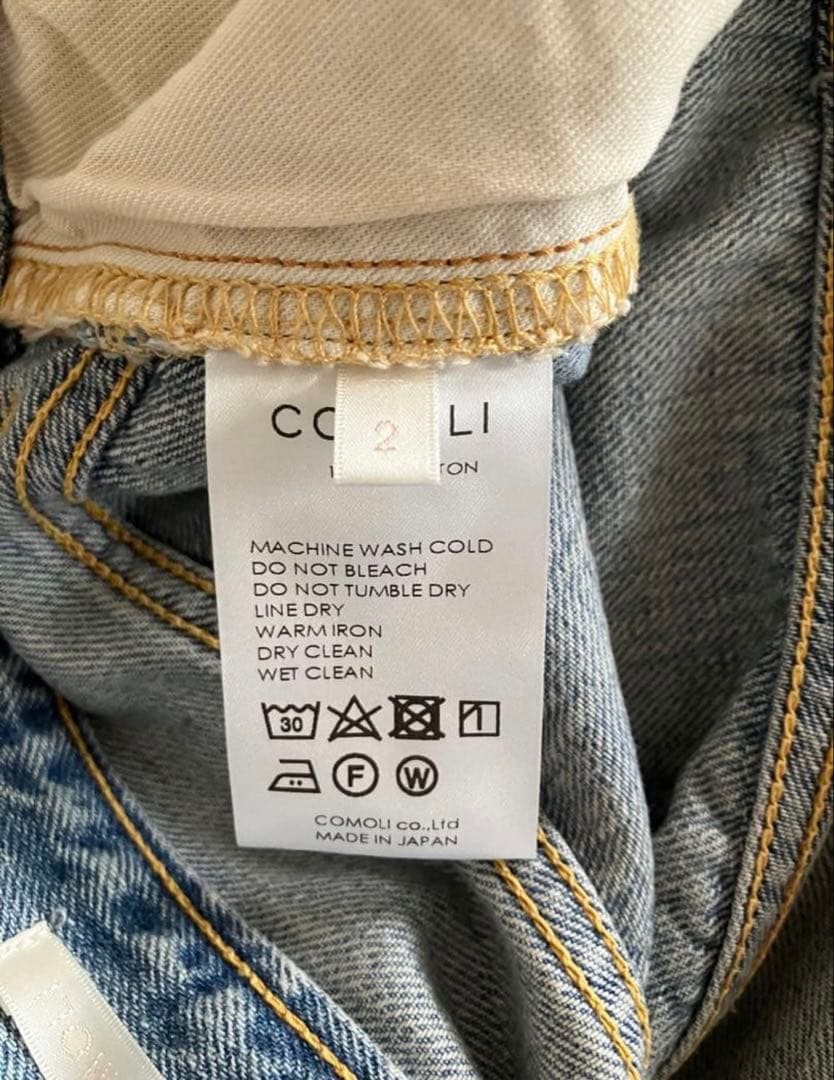 最終価格COMOLI U03-03014 Denim 5P Pant サイズ2