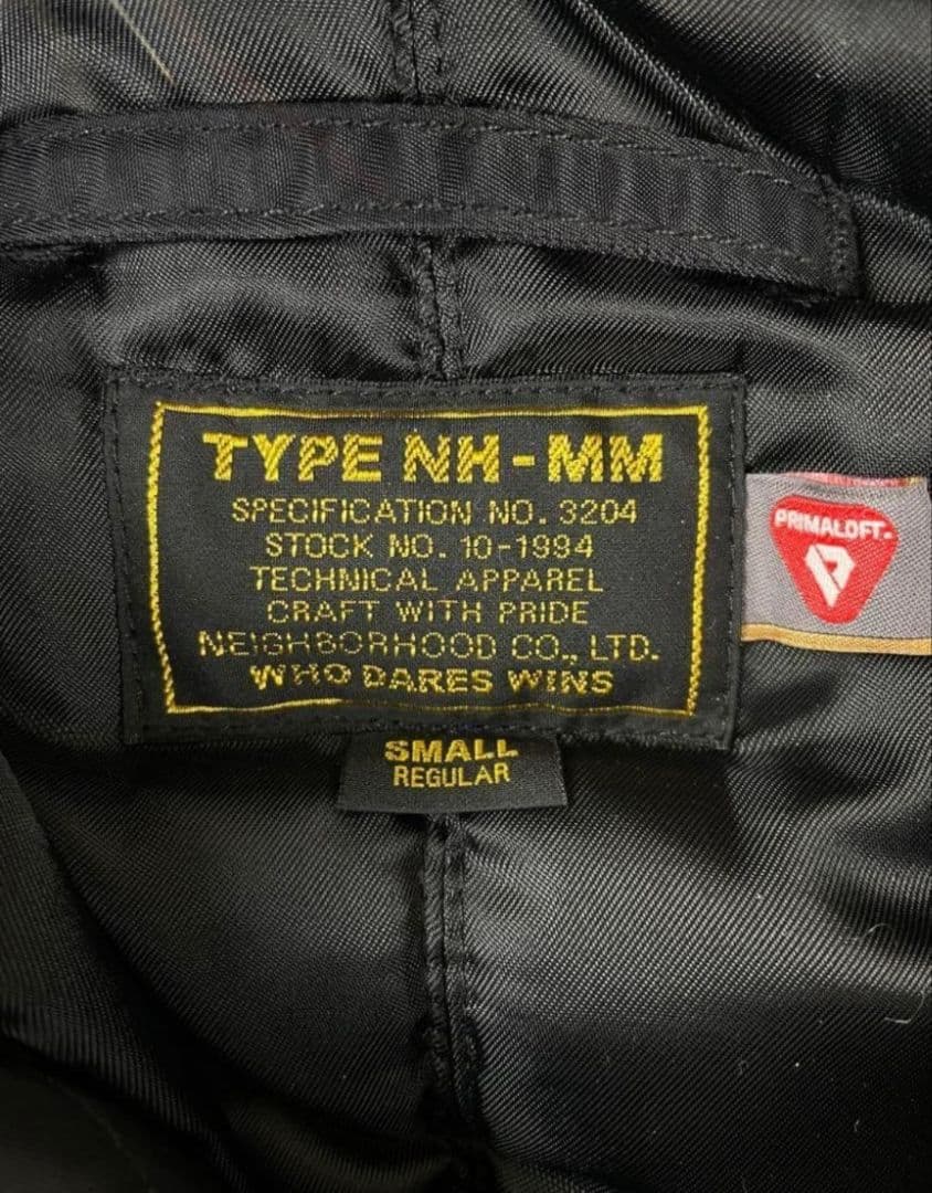 NEIGHBORHOODネイビー ファー付きミリタリージャケットN-2D