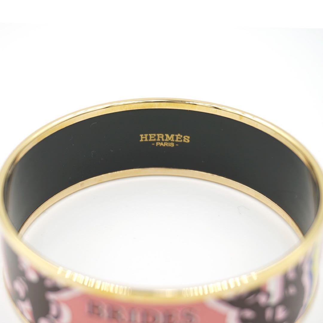 エルメス　バングル　未使用　ピンク　箱、袋付き