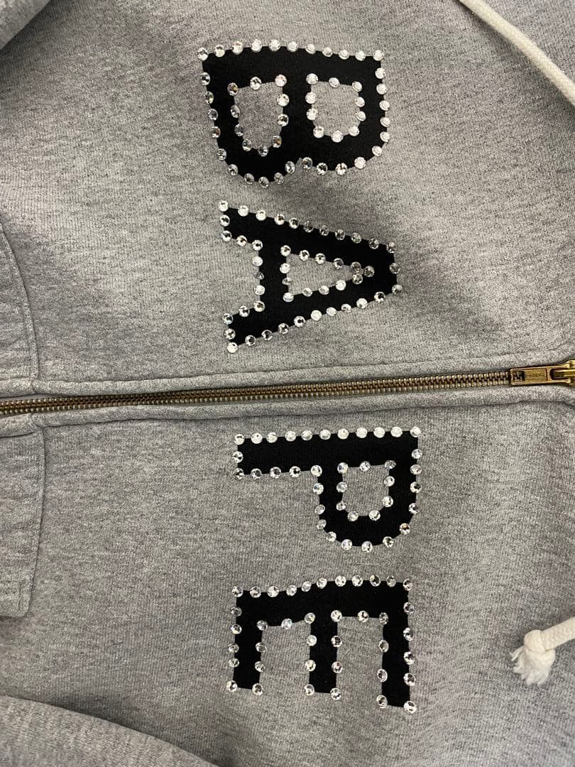 A BATHING APE×champion ジップアップパーカー グレー