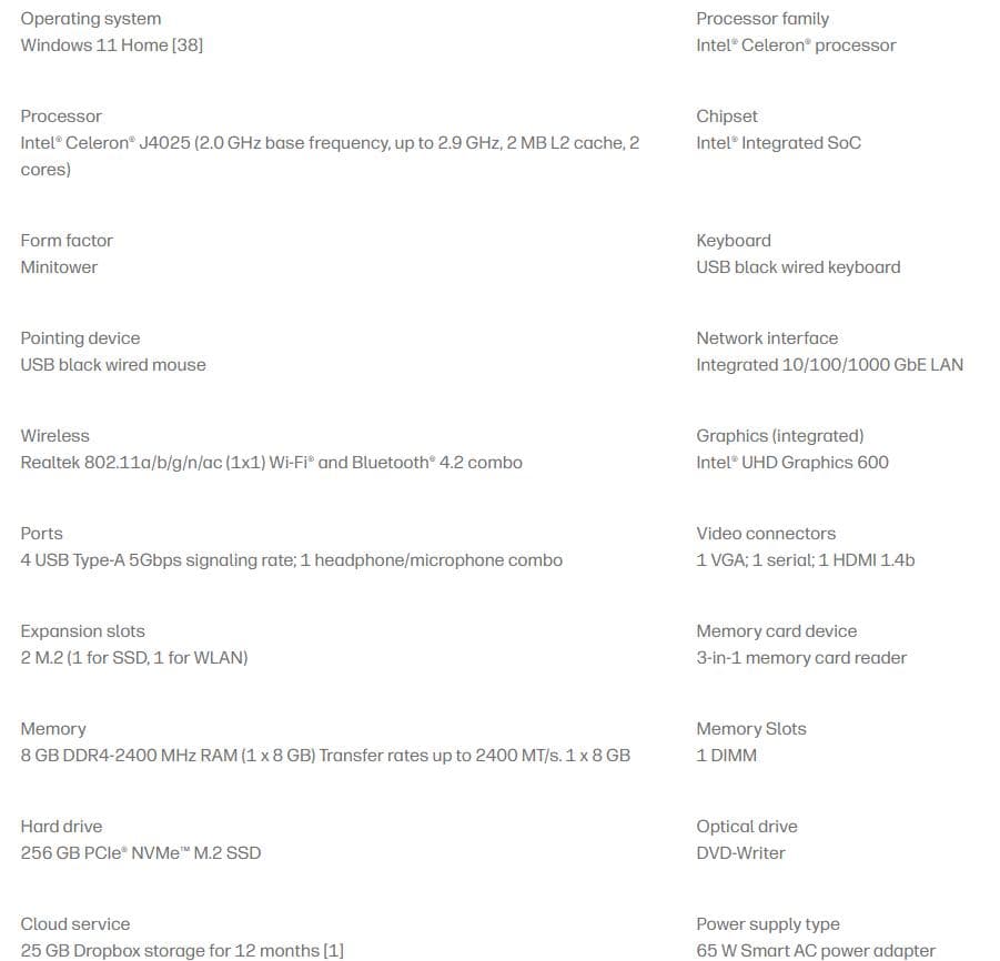 HP Slim Desktop S01-aF1102jp 使用時間850時間ほど