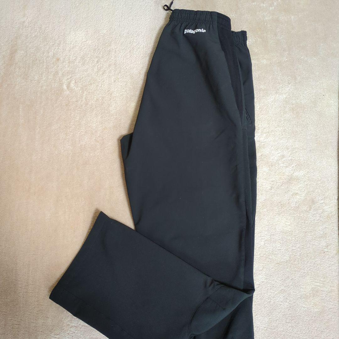 patagonia ブラックパンツ ウエストゴム