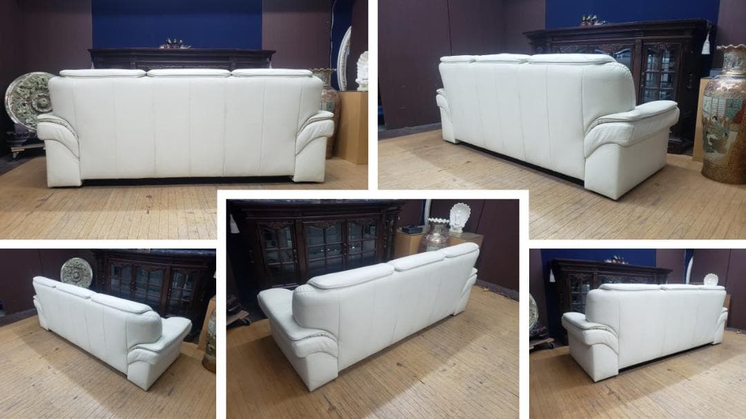 メル68280B9　himolla　PACIFIC　総本革トリプルソファ