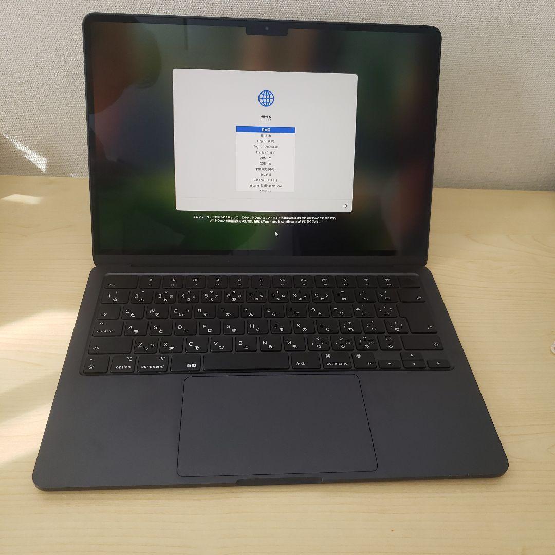 MacBookAir M2 ミッドナイト