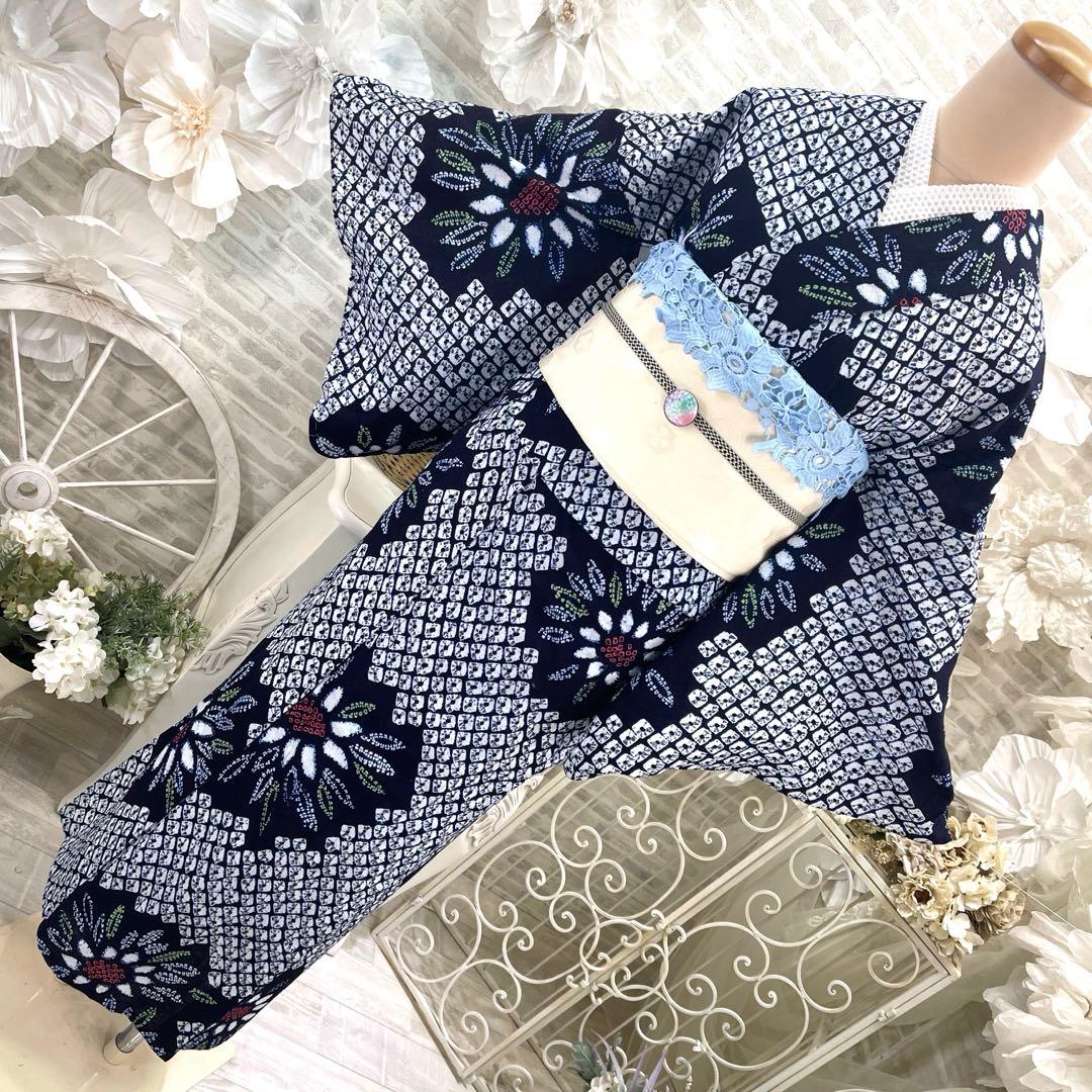 有松絞り浴衣★名古屋帯セット