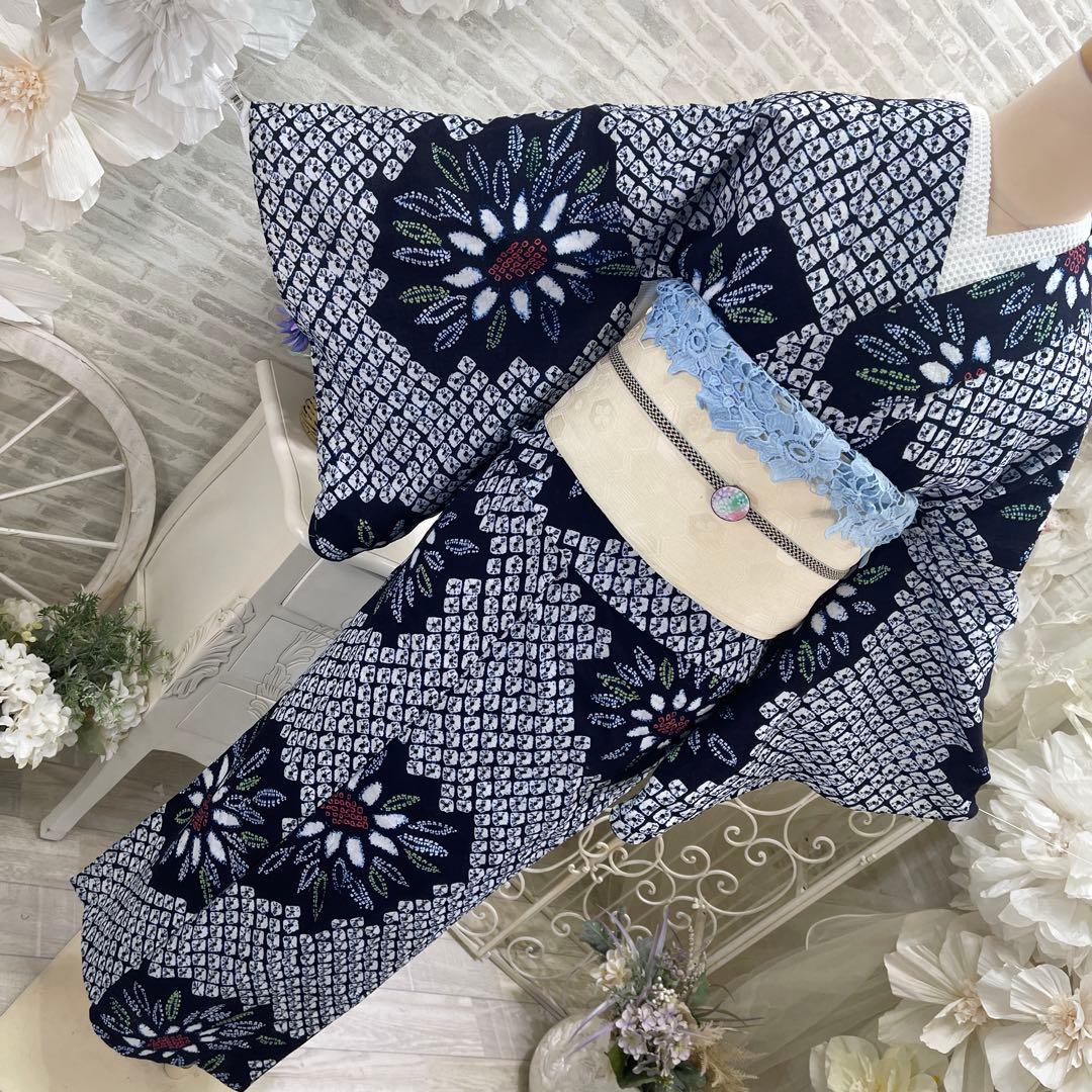 有松絞り浴衣★名古屋帯セット