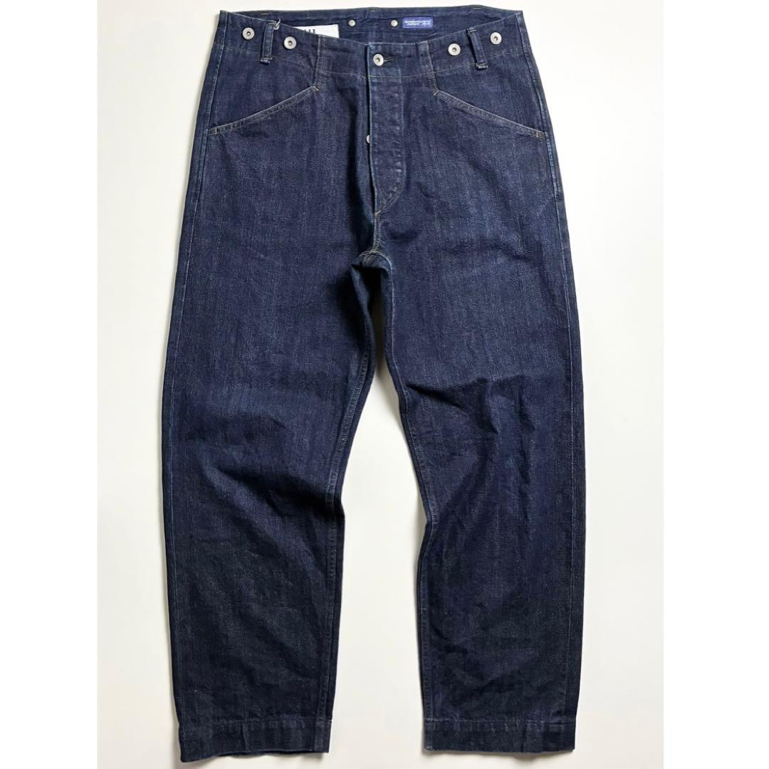 【美品】MHL×CANTON/デニムトラウザーズ/マーガレットハウエル/濃紺