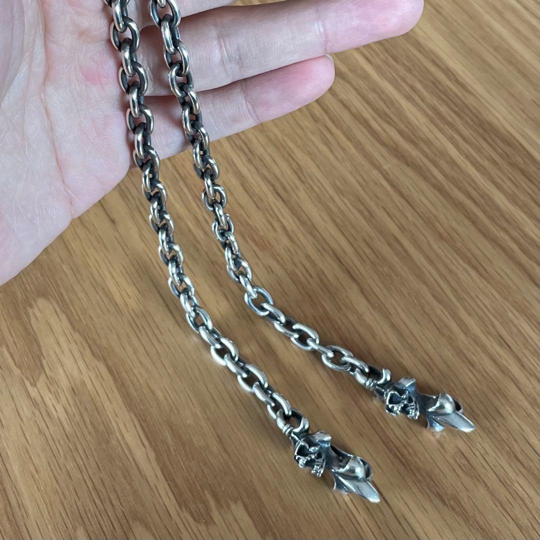小物 silver925 skull wallet chain