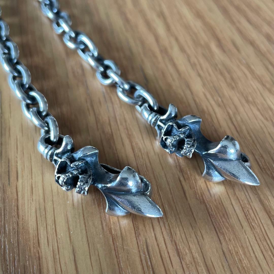 小物 silver925 skull wallet chain