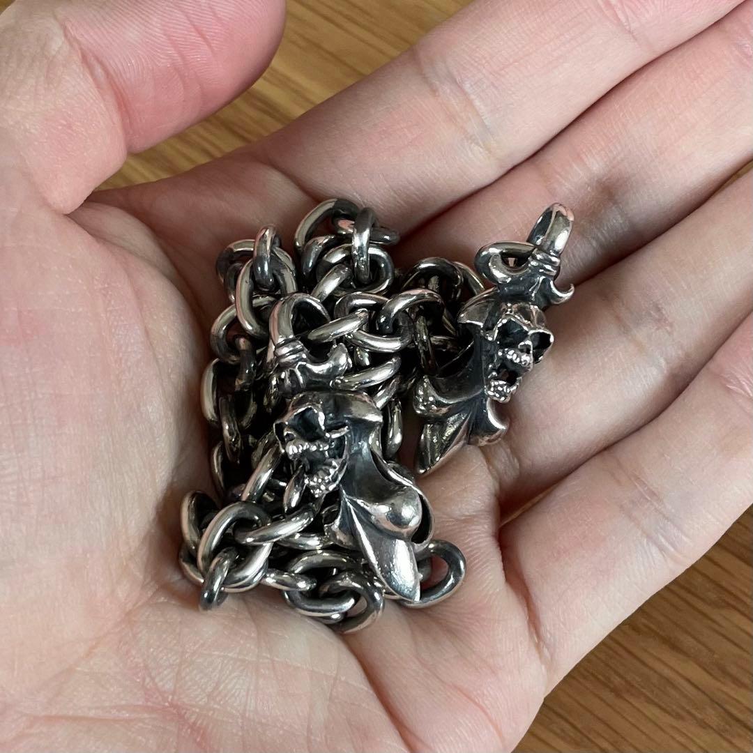小物 silver925 skull wallet chain