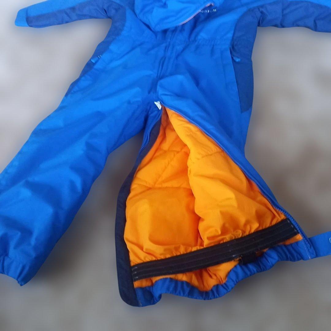 mont-bell 子ども用スキーウェア 青/オレンジ