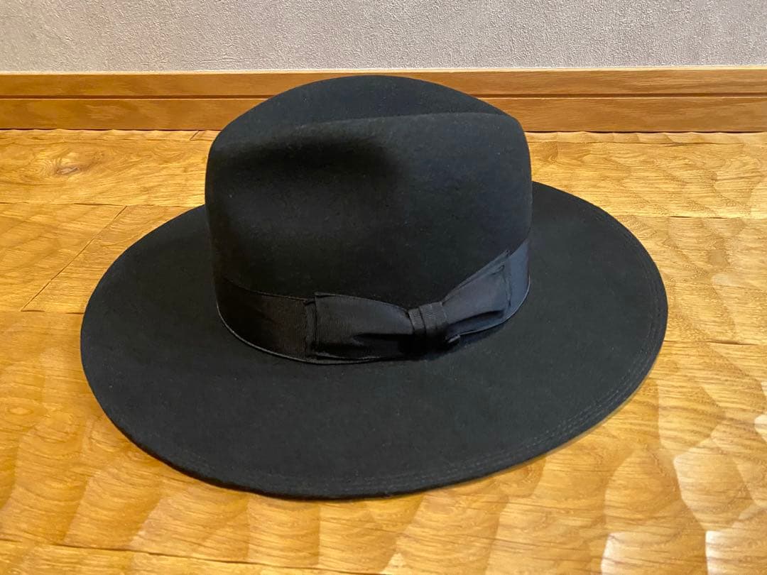 THE H.W.DOG and co hwdog ハット 34 ブラック　ウール