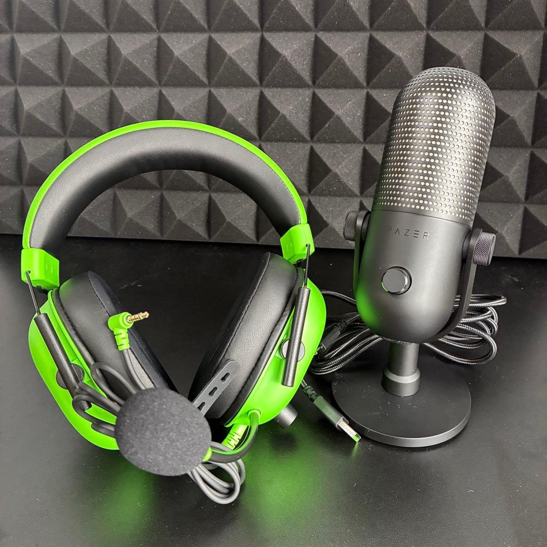 ヘッドホン Razer BlackShark V2 X & Seiren V3 Chroma