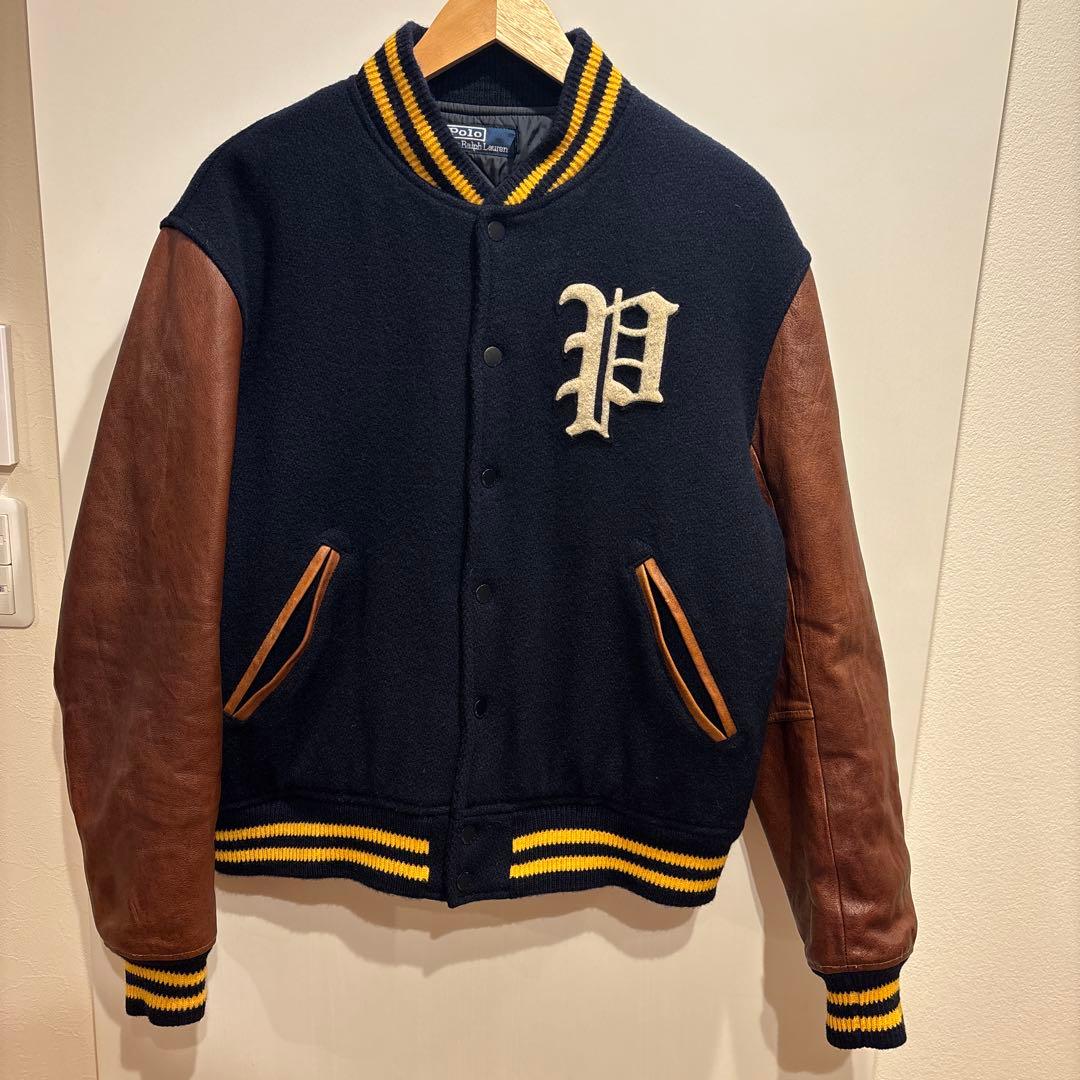 c*i様 POLO RALPH LAUREN ウールレザー スタジャン ネイビー