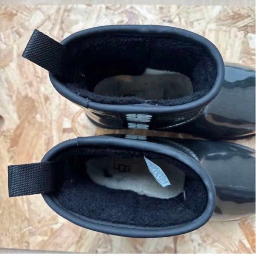 レディース　Ugg ムートンレインブーツ クラシック クリアミニ ブラック