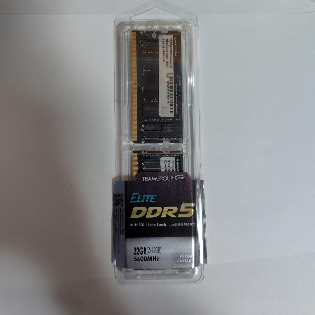 メモリー TEAMGROUP Elite DDR5 16GBx2 5600MHz