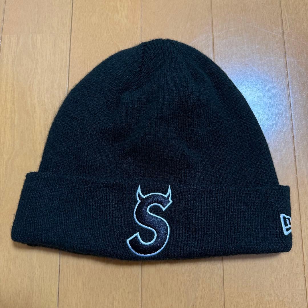Supreme New Era S Logo Beanie ブラック 22aw