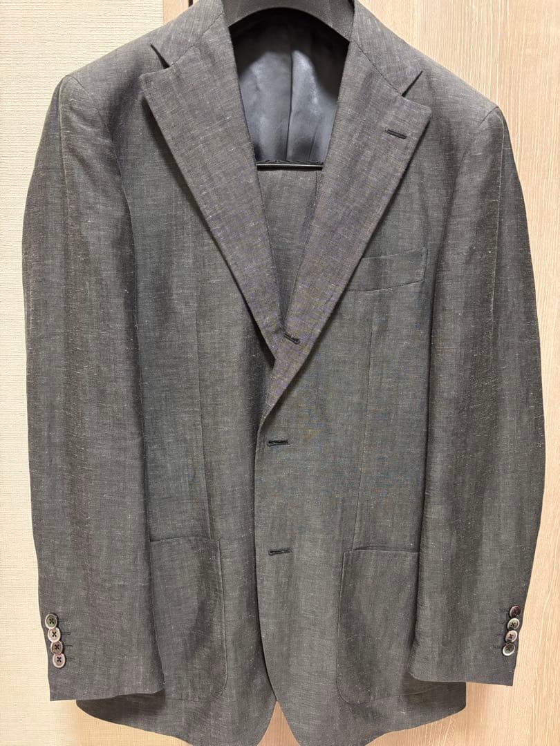 グジ　44 salotto di Guji グレー 麻混　新品同様