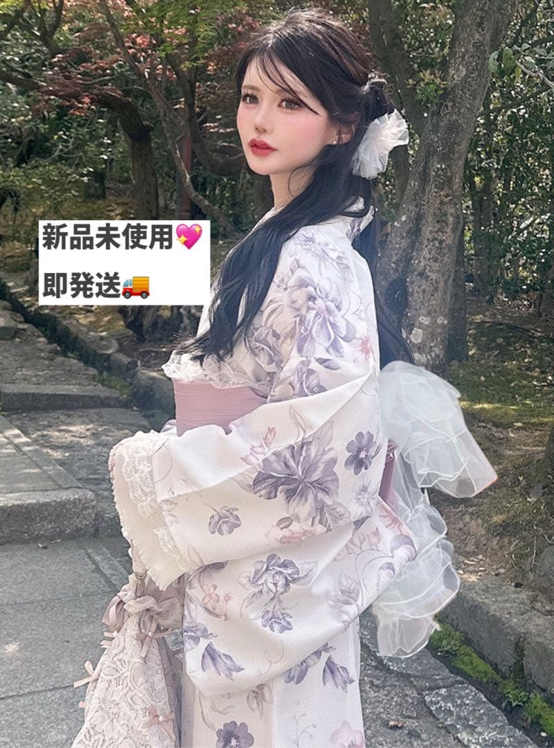 【新品即発送】GRL 3点セット2Way花柄セパレート浴衣[gi1604]