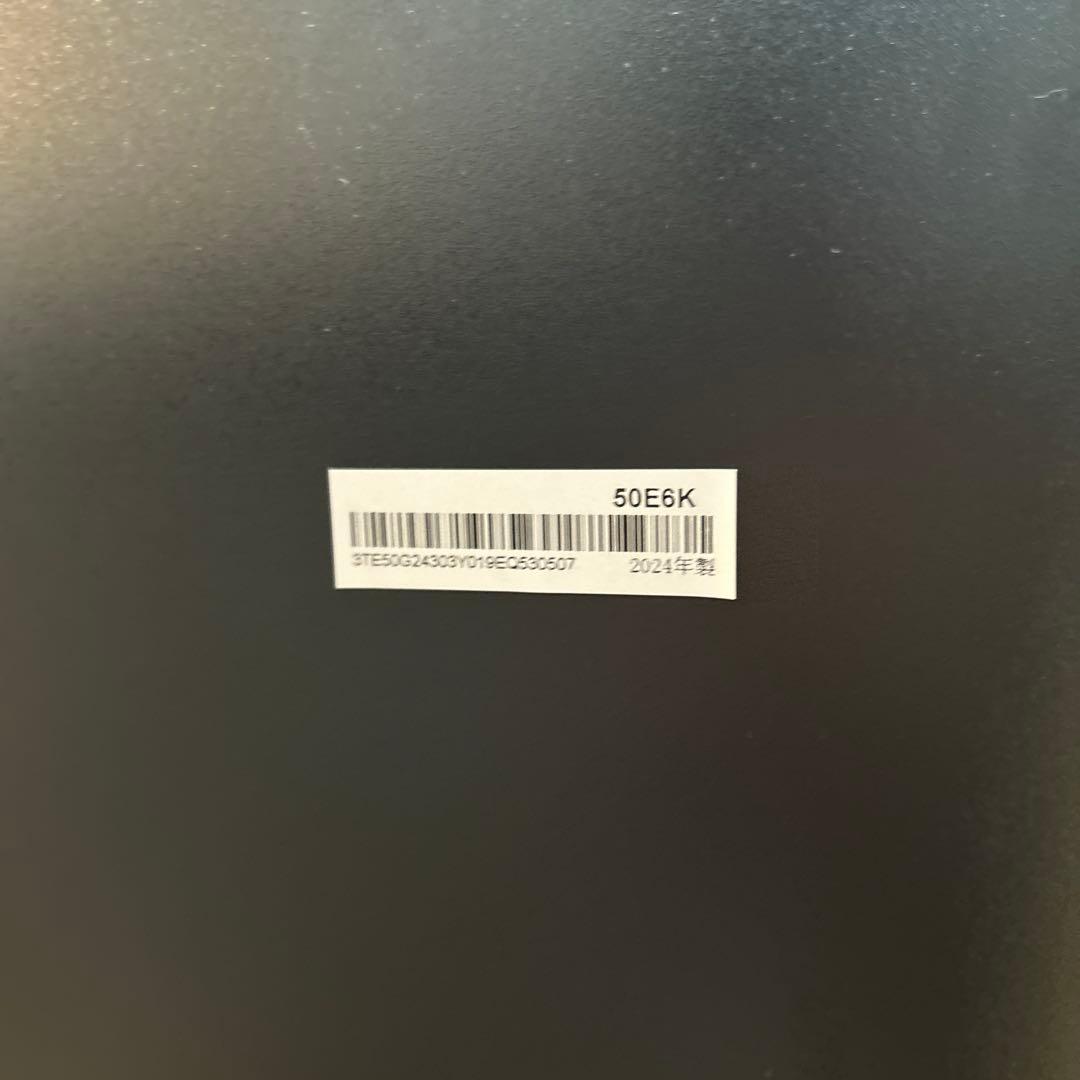 Hisense E6Kシリーズ 50V型　2024年製